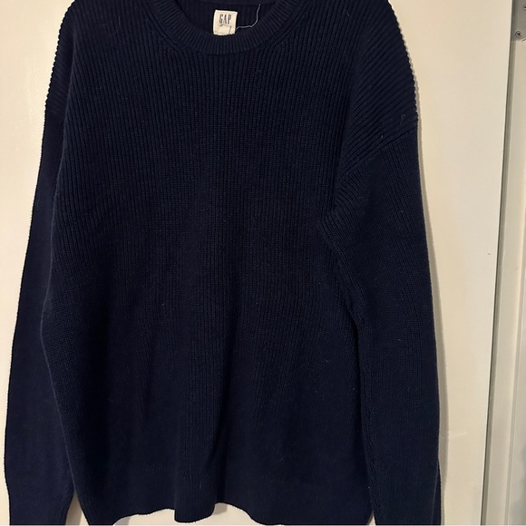 GAP FOR GOOD Men’s Knit Navy blue Sweater Crewneck XL Cotton - Picture 3 of 10